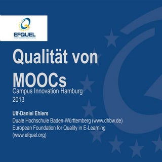 Qualität von MOOCs