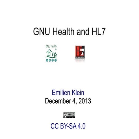 GNU Health and HL7