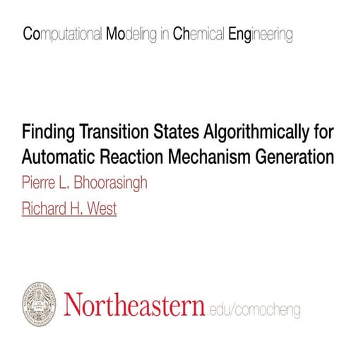 Finding Transition States Algorithmically for Automatic Reaction Mechanism Ge...