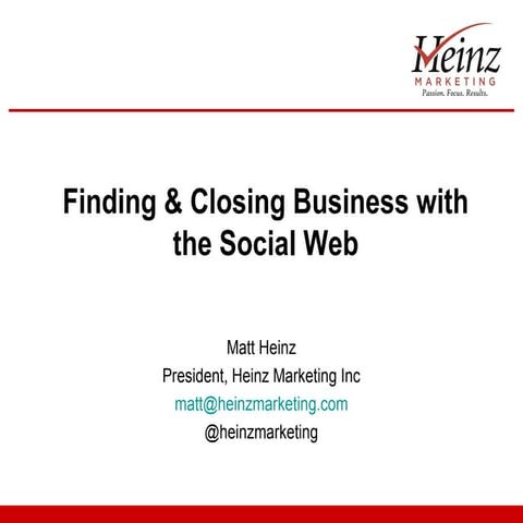 Finding and Closing Business from the Social Web 