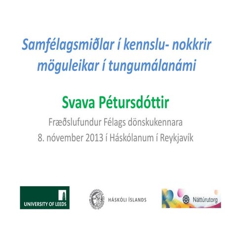 2013.11.08 samfelagsmidlar tungumalanami