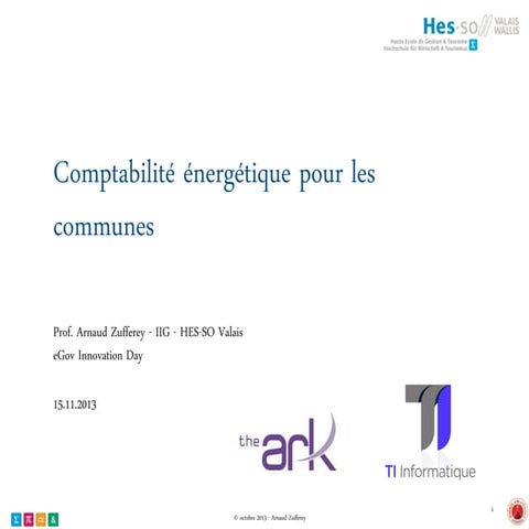 Comptabilite énergétique pour les communes