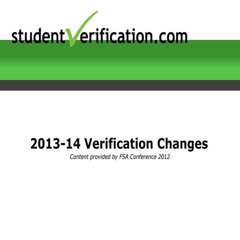 2013-14 FA Verification Presentation