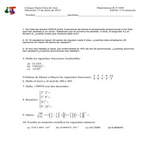 2013.2014. 2º final 1ªevaluación