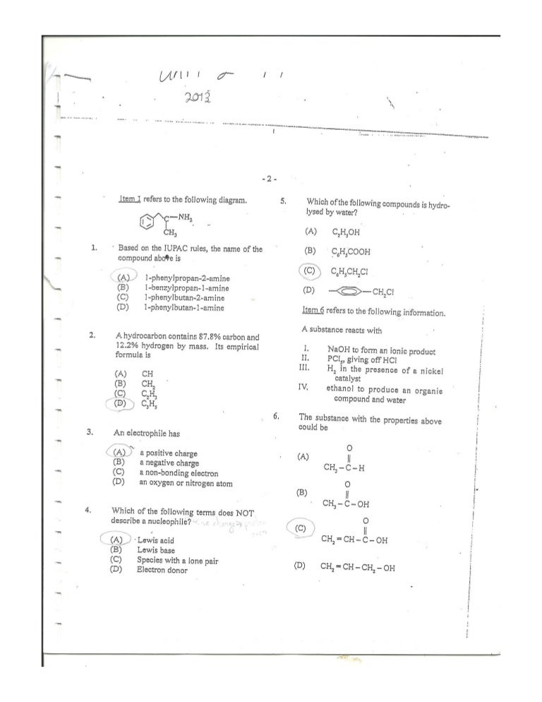 Chemistry Unit 2 Worksheet 1