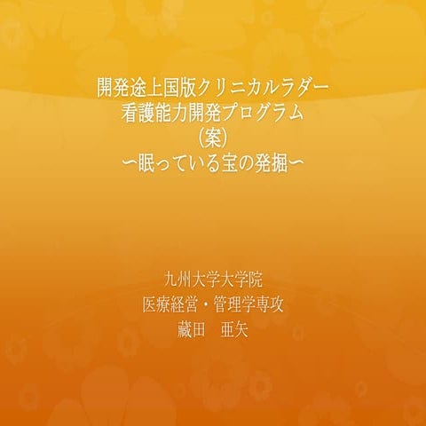 開発途上国看護能力開発プログラム　2013.2.18