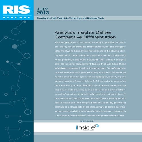 Analytics Insights Deliver Competitive Differentiation - RIS