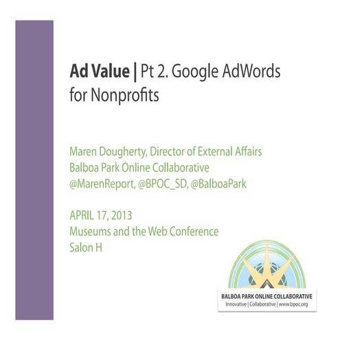 Google AdWords for Nonprofits: A Quick Tutorial