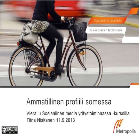 Ammatillinen profiili sosiaalisessa mediassa
