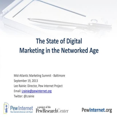 The State of DigitalMarketing in the Networked Age