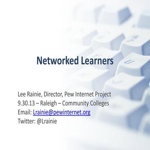 Networked Learners