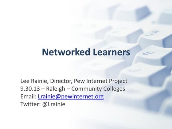 Networked Learners
