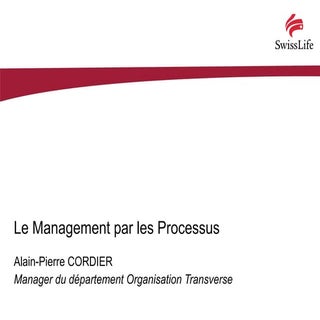 Le Management par les Processus