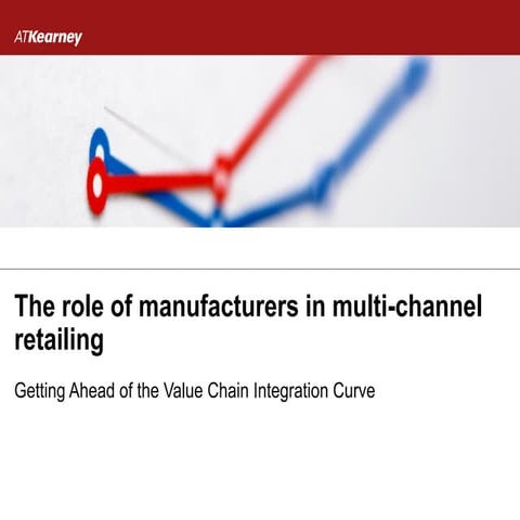 The Role of Manufacturers in Multichannel Retailing
