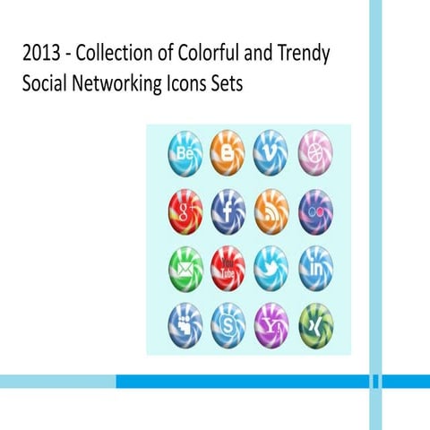 2013 - Collection of Colorful and Trendy Social Networking Icons Sets ...