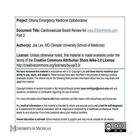 GEMC- Cardiovascular Board Review Session 2- Resident Training