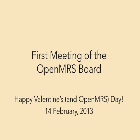 2013 OpenMRS Board