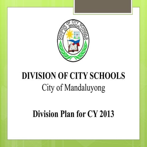 2013  Plan and budget for posting City of Mandaluyong