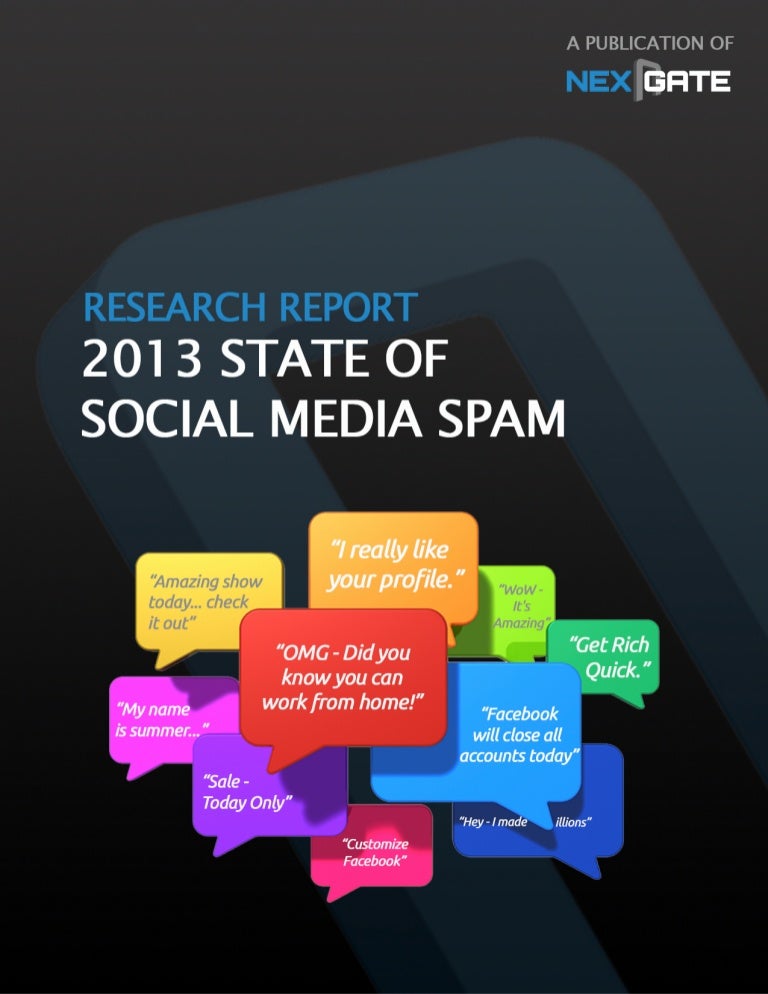 2013 State of Social Media Spam Research Report