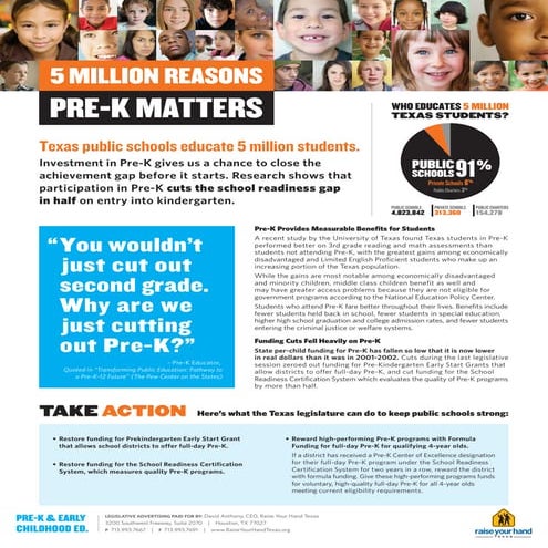 5 Million Reasons Pre-K Matters