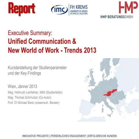 HMP Unified Communication & New World of Work - Trends 2013