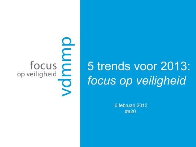 20130115 presentatie 5 trends