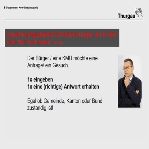 Erwartungen an e-Gov