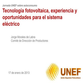 Jornada UNEF Autoconsumo y Balance ...