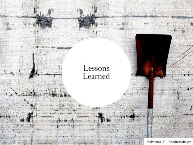 Lessons Learned: Pace, Focus, Niche and Investments - Startup Live Vienna