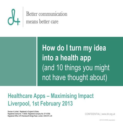 How do I turn my idea into a health app (and 10 things you might not have th...