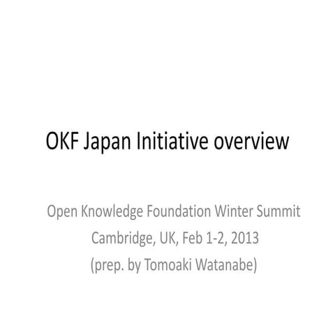 OKF Japan initiative