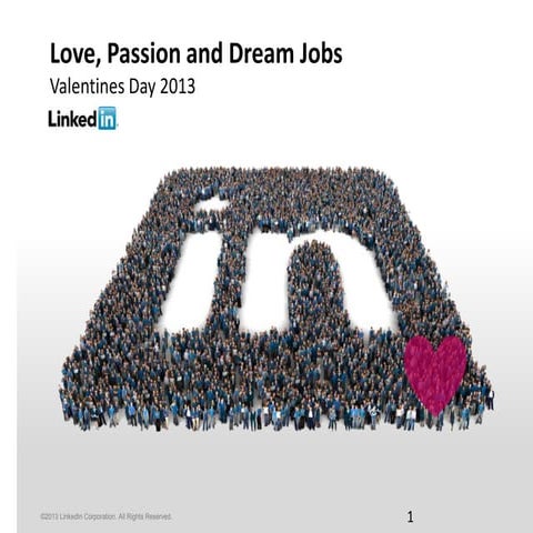 Love, Passion and Dream Jobs 2013