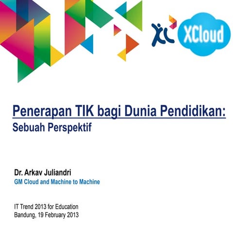 Penerapan TIK Bagi Dunia Pendidikan