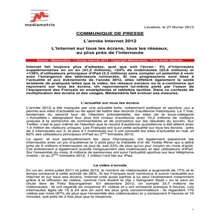 2012 : l'année internet