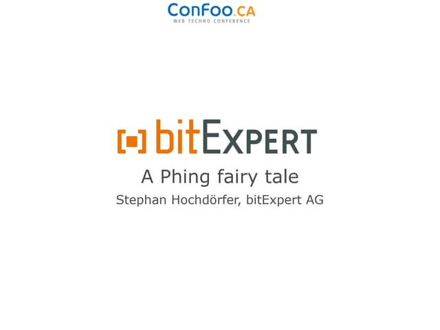 A Phing fairy tale - ConFoo13
