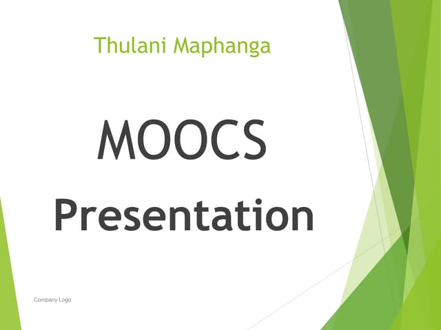 MOOC presentation