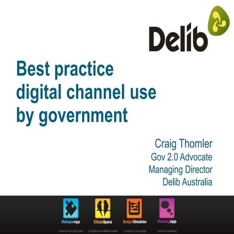 Best practice in public sector digital engagement