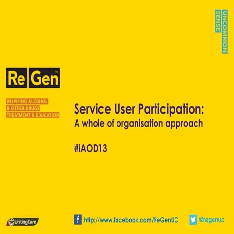 #iAOD13 Consumer Participation