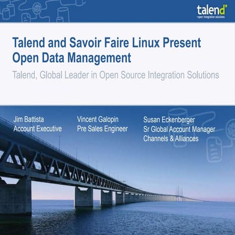 Talend and Savoir-faire Linux Present Open Data Management