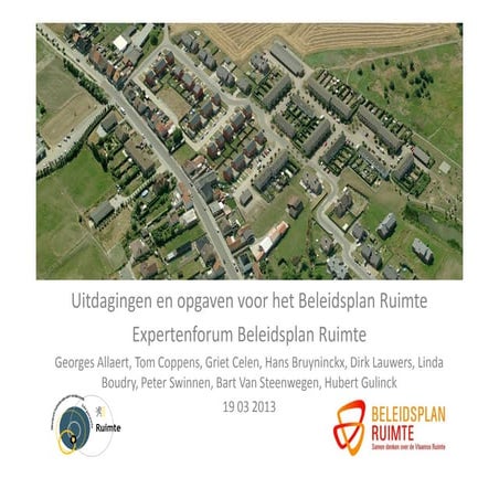 Presentatie expertenforum Hans Bruyninckx_ALV 2013