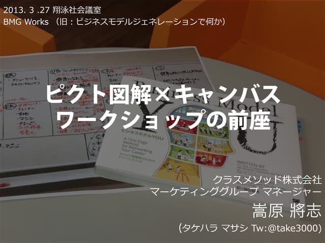 BMG Works ピクト図解×キャンバスワークショップの前座」