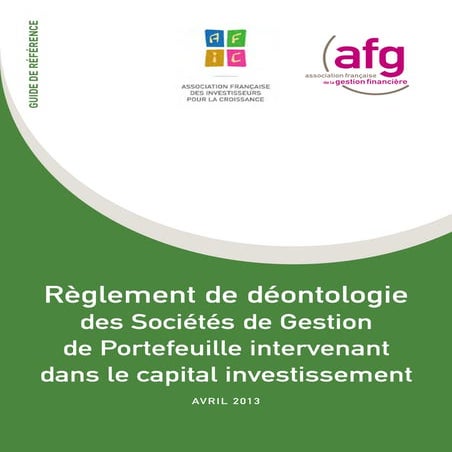 2013 04 09_réglement de déontologie sgp_capital investissement