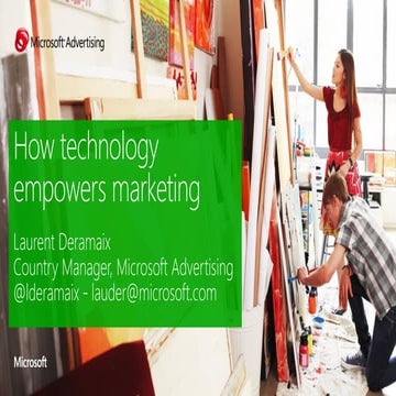 Microsoft on How technology empowers marketing at Solvay