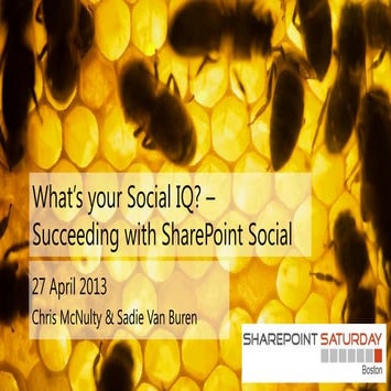 20130427 What's Your Social IQ?