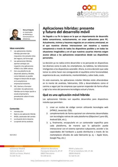 Aplicaciones híbridas: presente y futuro del desarrollo móvil