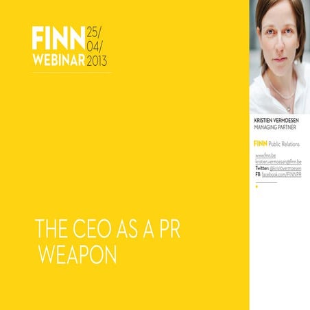 PR for CEO's: strategy and tips