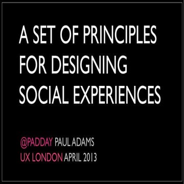 Social Design Principles