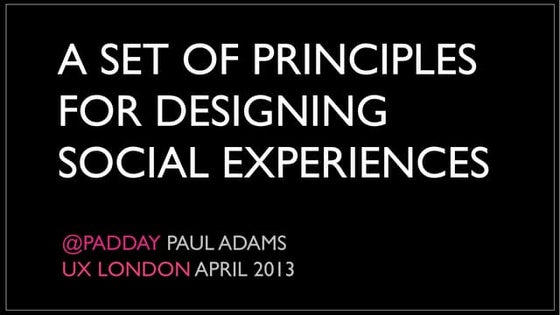 Social Design Principles