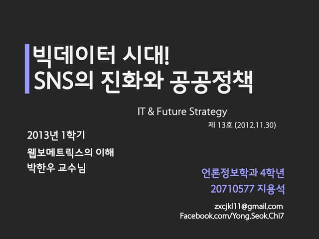 20130506132258 빅데이터시대sns의진화-지용석[1]
