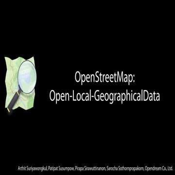 OpenStreetMap: Open-Local-GeographicalData